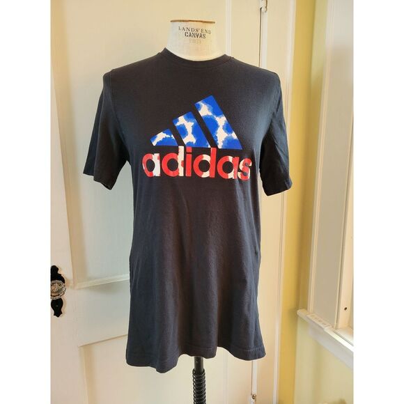 Adidas Men's Black Short‎ Sleeve T-Shirt - Picture 1 of 8